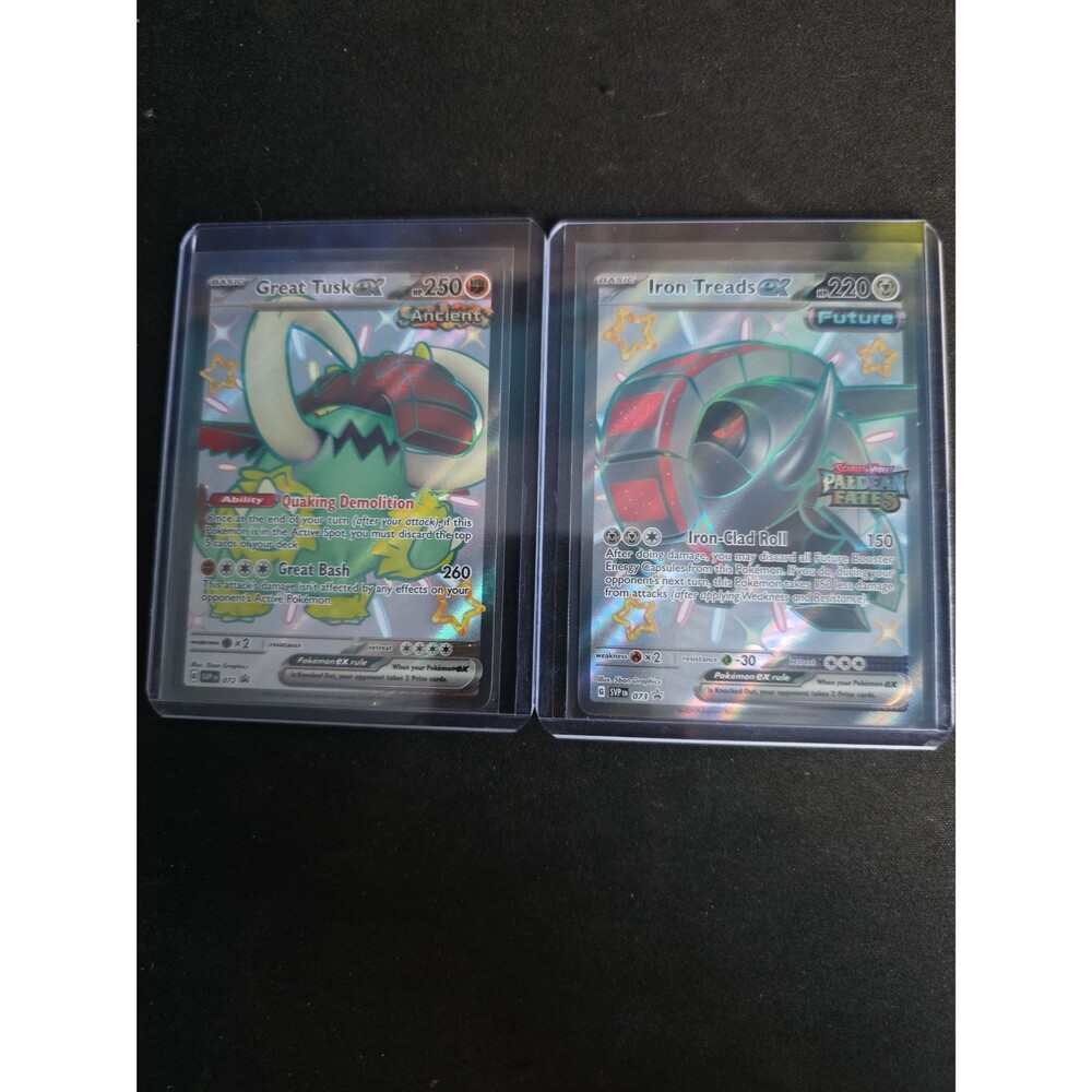 Pokemon Iron treads & Great tusk card lot